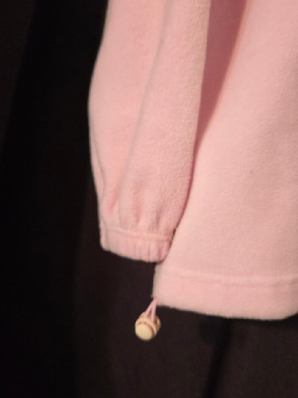 XL Lake‎ Matley Zipper Fleece un-lined Pocket Collar Pink Sweater Jacket Bomber - Picture 2 of 13